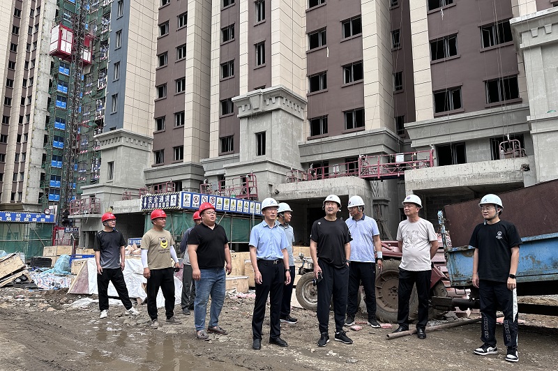 冲填公司领导班子深入在建项目开展安全检查